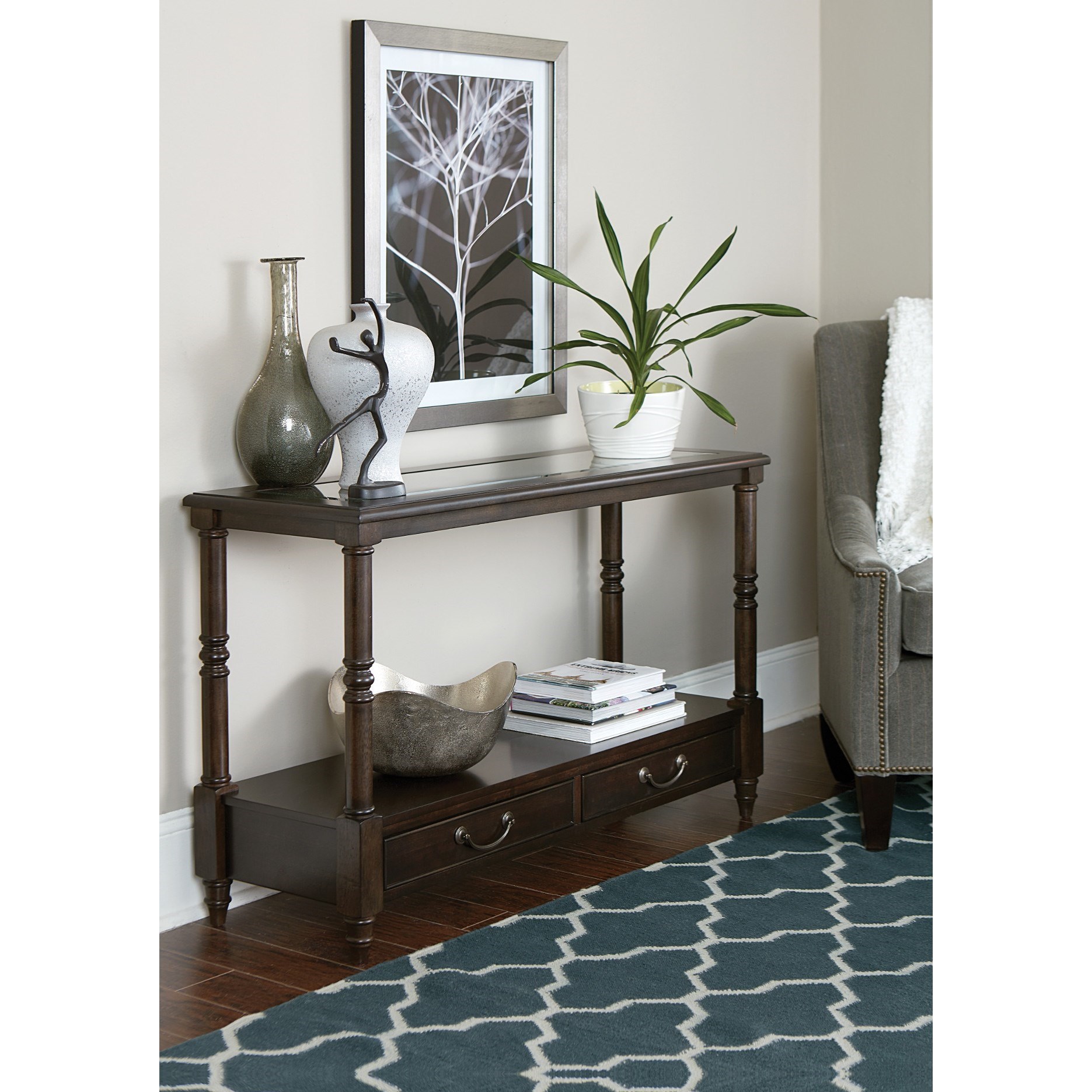 England Kensington Transitional Rectangular Sofa Table Find Your Furniture Sofa Tables/Consoles